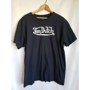 Von Dutch logo tee black